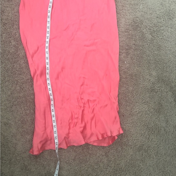 Capri Diamonte Slip Maxi Dress Melon Pink Large FairyCore Coquette Prom Babydoll - Picture 11 of 11